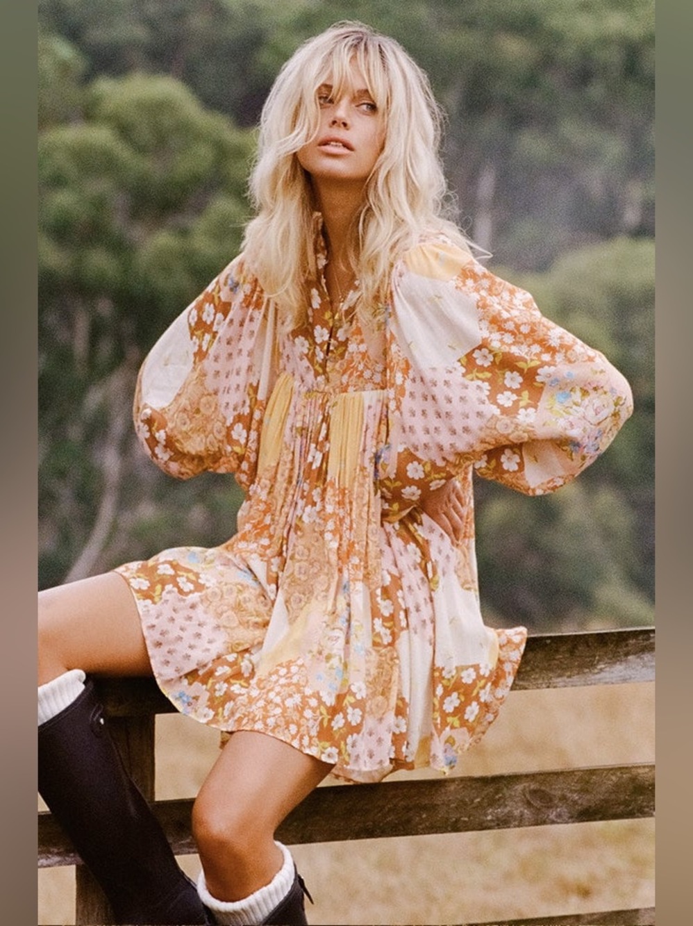 NWT Spell & The Gypsy Freda Boho Mini Dress RARE SOLD OUT